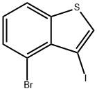 Benzo[b]thiophene, 4-bromo-3-iodo- 结构式