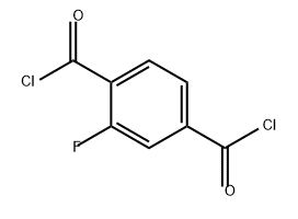 1,4-Benzenedicarbonyl dichloride, 2-fluoro- 结构式