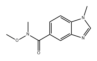 1H-Benzimidazole-5-carboxamide, N-methoxy-N,1-dimethyl- 结构式