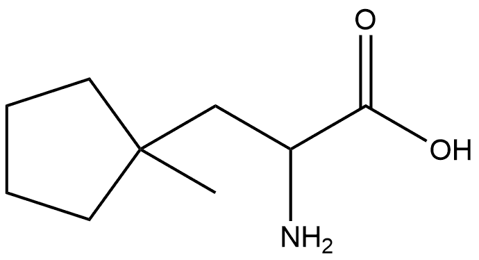 Cyclopentanepropanoic acid, α-amino-1-methyl- 结构式