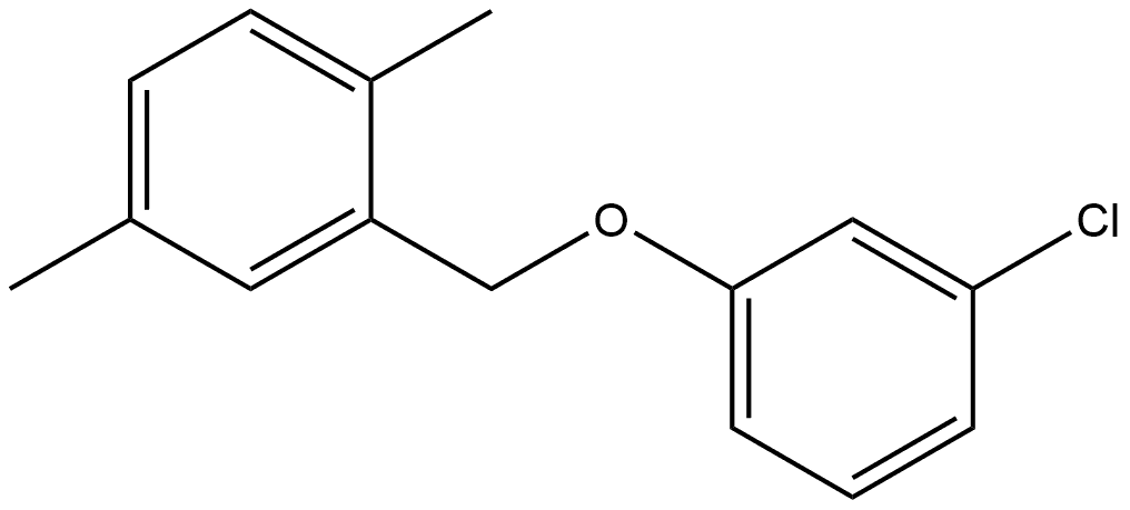 2-[(3-Chlorophenoxy)methyl]-1,4-dimethylbenzene 结构式