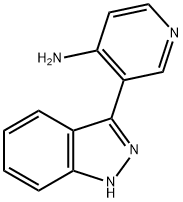 3-(1H-Indazol-3-yl)pyridin-4-amine 结构式