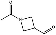 1-乙酰氮杂环丁烷-3-甲醛 结构式