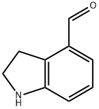 吲哚啉-4-甲醛 结构式