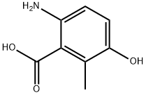 6-氨基-3-羟基-2-甲基苯甲酸 结构式
