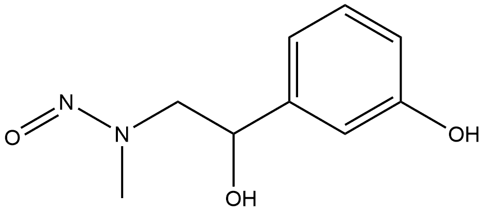 Benzenemethanol, 3-hydroxy-α-[(methylnitrosoamino)methyl]- 结构式