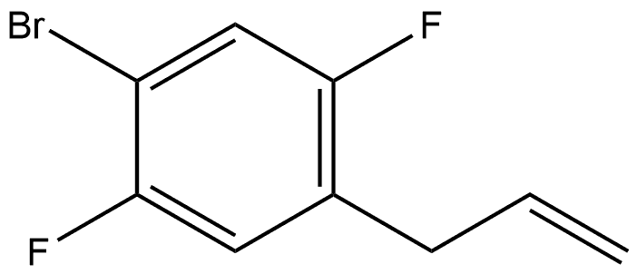 1-Bromo-2,5-difluoro-4-(2-propen-1-yl)benzene 结构式
