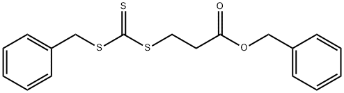 PROPANOIC ACID, 3-[[[(PHENYLMETHYL)THIO]THIOXOMETHYL]THIO]-, PHENYLMETHYL ESTER 结构式