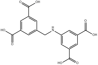 5-(3,5-二羧基苯甲基)氨基-1,3-间苯二甲酸 结构式