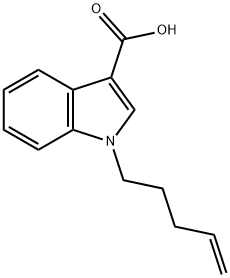 1H-Indole-3-carboxylic acid, 1-(4-penten-1-yl)- 结构式