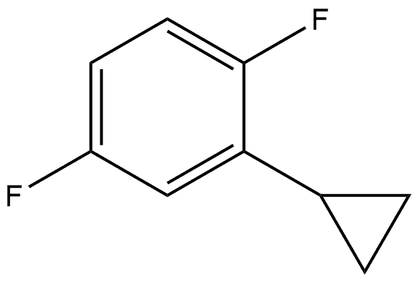 2-Cyclopropyl-1,4-difluorobenzene 结构式