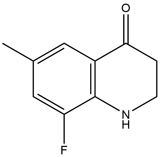 8-Fluoro-2,3-dihydro-6-methyl-4(1H)-quinolinone 结构式