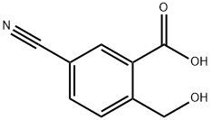5-氰基-2-(羟甲基)苯甲酸 结构式