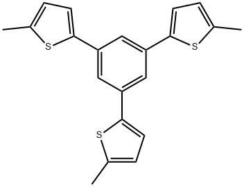 Thiophene, 2,2',2''-(1,3,5-benzenetriyl)tris[5-methyl- 结构式