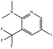 5-Iodo-N,N-dimethyl-3-(trifluoromethyl)pyridin-2-amine 结构式
