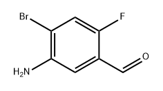 5-氨基-4-溴-2-氟苯甲醛 结构式