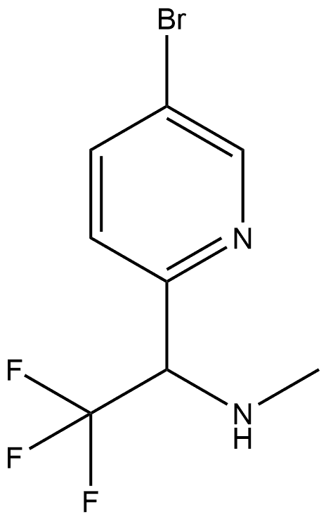 1-(5-溴吡啶-2-基)-2,2,2-三氟-N-甲基乙胺 结构式