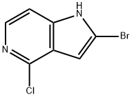 1H-Pyrrolo[3,2-c]pyridine, 2-bromo-4-chloro- 结构式