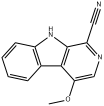 9H-Pyrido[3,4-b]indole-1-carbonitrile, 4-methoxy- 结构式