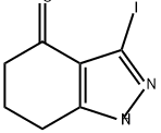 3-碘-6,7-二氢1H-吲唑-4(5H)-酮 结构式