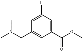 Benzoic acid, 3-[(dimethylamino)methyl]-5-fluoro-, methyl ester 结构式