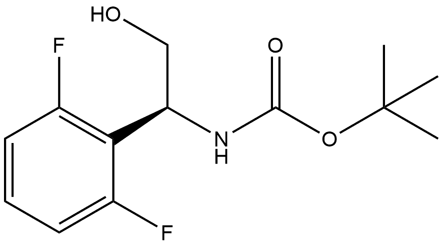 tert-butyl N-[(1S)-1-(2,6-difluorophenyl)-2-hydroxyethyl]carbamate 结构式