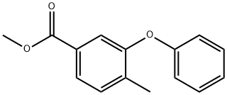 Benzoic acid, 4-methyl-3-phenoxy-, methyl ester 结构式