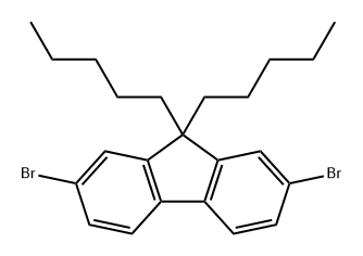 2,7-二溴-9,9-二苯基-9H-芴 结构式