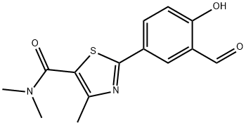 5-Thiazolecarboxamide, 2-(3-formyl-4-hydroxyphenyl)-N,N,4-trimethyl- 结构式