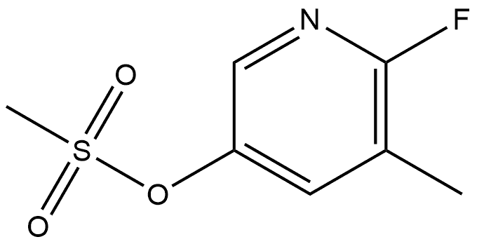 3-Pyridinol, 6-fluoro-5-methyl-, 3-methanesulfonate 结构式