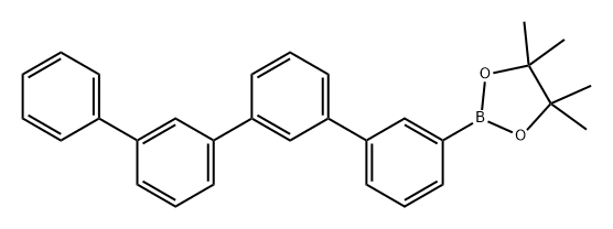 2-[1,1′:3′,1′′:3′′,1′′′-四联苯]-3-基-硼酸频哪醇酯 结构式