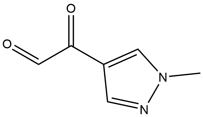 1H-Pyrazole-4-acetaldehyde, 1-methyl-α-oxo- 结构式