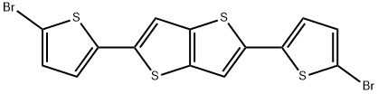 2,5-双(5-溴噻吩-2-基)噻吩并[3,2-B]噻吩 结构式