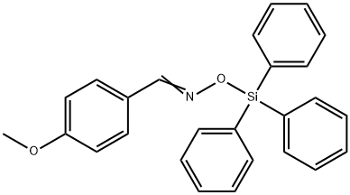 Benzaldehyde, 4-methoxy-, O-(triphenylsilyl)oxime 结构式