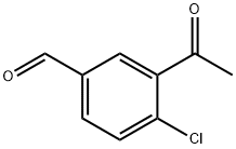 3-乙酰基-4-氯苯甲醛 结构式