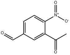3-乙酰基-4-硝基苯甲醛 结构式