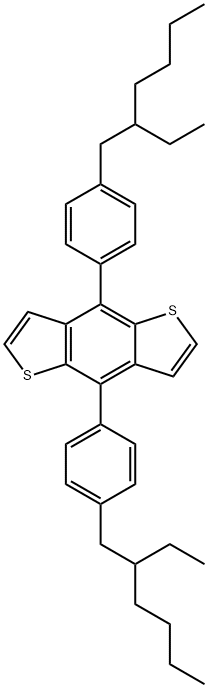 4,8-双(4-(2-乙基己基)苯基)苯并[1,2-B:4,5-B']二噻吩 结构式