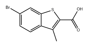 Benzo[b]thiophene-2-carboxylic acid, 6-bromo-3-methyl- 结构式