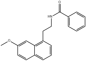 Benzamide, N-[2-(7-methoxy-1-naphthalenyl)ethyl]- 结构式
