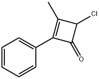 2-Cyclobuten-1-one, 4-chloro-3-methyl-2-phenyl- 结构式