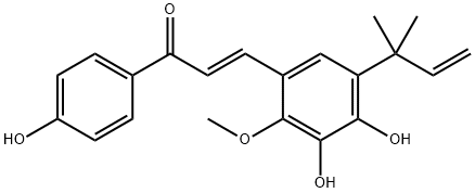 3'-羟基甘草查尔酮A 结构式