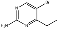 5-溴-4-乙基嘧啶-2-胺 结构式