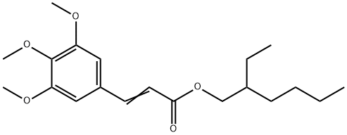 2-ETHYLHEXYL 3-(3,4,5-TRIMETHOXYPHENYL)-2-PROPENOATE 结构式