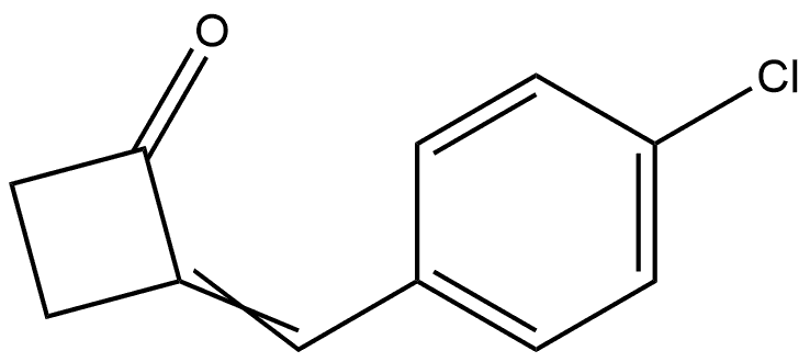 2-(4-chlorobenzylidene)cyclobutanone 结构式
