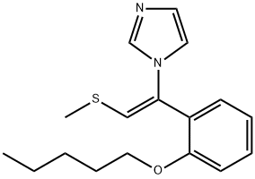 1H-Imidazole, 1-[2-(methylthio)-1-[2-(pentyloxy)phenyl]ethenyl]-, (Z)- (9CI) 结构式