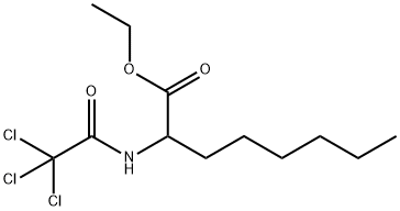 Octanoic acid, 2-[(2,2,2-trichloroacetyl)amino]-, ethyl ester 结构式