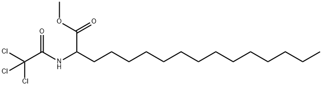 Hexadecanoic acid, 2-[(2,2,2-trichloroacetyl)amino]-, methyl ester 结构式