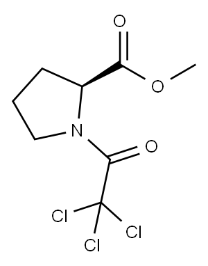 Proline, 1-(trichloroacetyl)-, methyl ester (9CI) 结构式