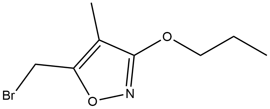 Isoxazole, 5-(bromomethyl)-4-methyl-3-propoxy 结构式