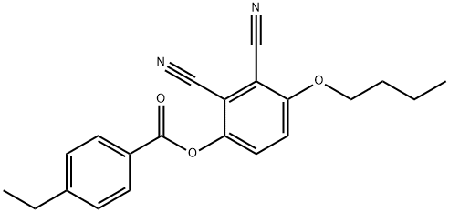 Benzoic acid, 4-ethyl-, 4-butoxy-2,3-dicyanophenyl ester 结构式